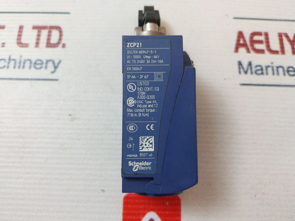Telemecanique Zcp21 Limit Switch Ac 15 240V 3A A300-q300 Ip 66 – Ip 67