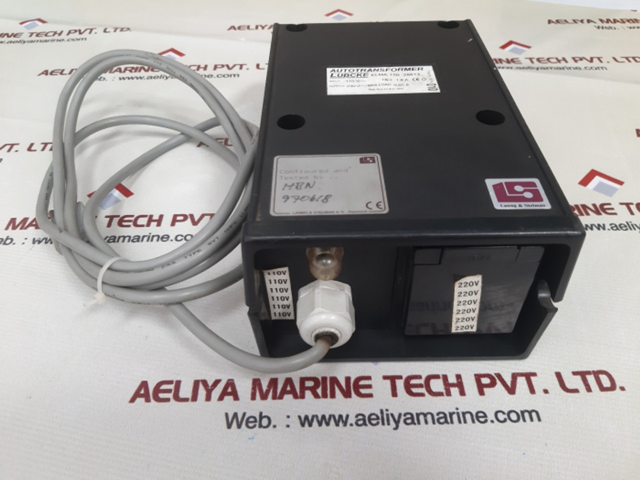 Lanng & stelman lubcke klma 150-28613 auto transformer