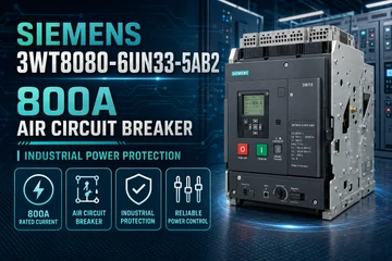 Siemens 3WT8080-6UN33-5AB2 800A Air Circuit Breaker: Industrial Power Protection