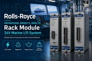 Rolls-Royce RRPWR2006, RRDIO15, RRRLY8 Rack Module 24V Marine I/O System