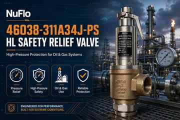 NuFlo 46038-311A34J-PS HL Safety Relief Valve: High-Pressure Protection for Oil & Gas Systems
