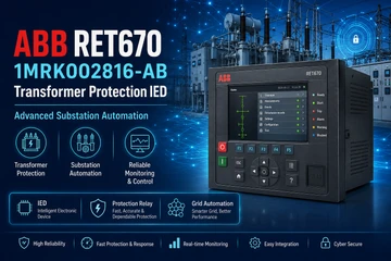 ABB RET670 1MRK002816-AB Transformer Protection IED: Advanced Substation Automation