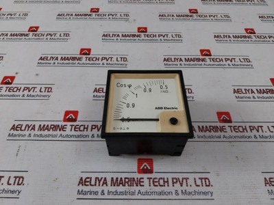 Abb Electric 0.5-1-0.5 Cos ϕ Power Factor Meter Used Abb Electric 0.5-1-0.5 Cos ϕ Power Factor Meter Used