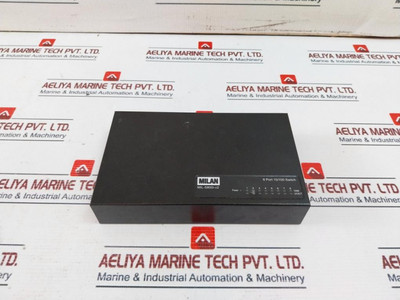 Milan Mil-s800I-v2 8 Port 10/100 Ethernet Port Switch Ac100-240V, 0.3A Max - Used Milan Mil-s800I-v2 8 Port 10/100 Ethernet Port Switch Ac100-240V, 0.3A Max - Used