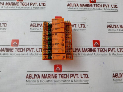 Lot Of 8X Weidmuller Rp 011024 Relay I/O Module With Base 10A 250Ac - Used