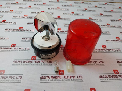Moflash Signalling R201-61Rs Red Buzzer Revolving Light - New Moflash Signalling R201-61Rs Red Buzzer Revolving Light - New