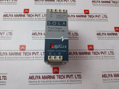 Sola Sdn 2.5-24-100 Power Supply - Used Sola Sdn 2.5-24-100 Power Supply - Used