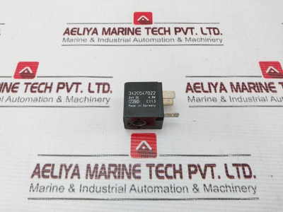 Rexroth 3420547022 Pneumatic Directional Valve Coil 24V Dc - Used