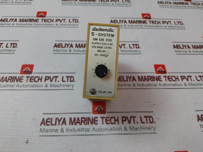 Electromatic S-system Sm 125 220 Voltage Level Relay 220V Ac - Used Electromatic S-system Sm 125 220 Voltage Level Relay 220V Ac - Used