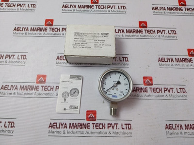 Wika 232.50.063 Pressure Gauge 9000N10J/9000H4Pj En 837-1 0-10 Bar Cl 1.6