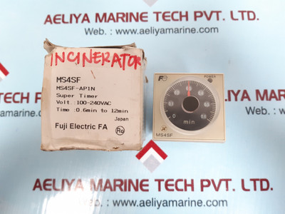 Fuji Electric Ms4Sf Super Timer Ms4Sf-ap1N 100-240Vac 50/60Hz Fuji Electric Ms4Sf Super Timer Ms4Sf-ap1N 100-240Vac 50/60Hz