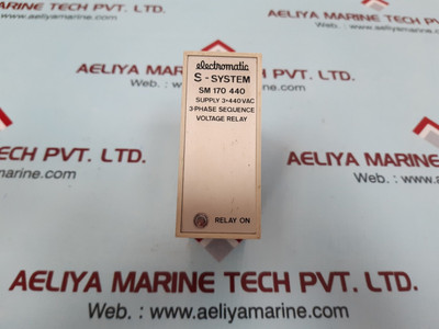 Electromatic S-system Sm 170 440 3 Phase Voltage Relay Electromatic S-system Sm 170 440 3 Phase Voltage Relay