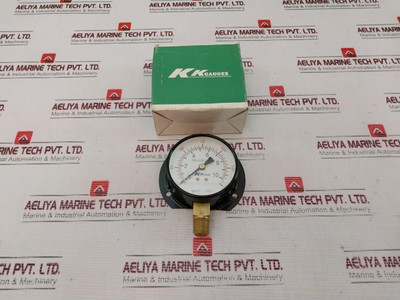 Kk Gauges 75-p-b 057 Pressure Gauge 10Kg/Lb - New