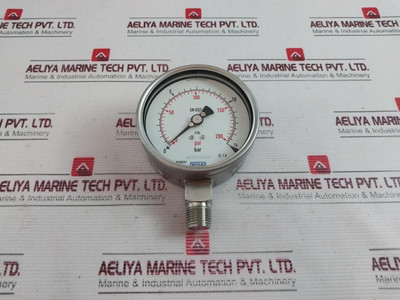 Wika En 837-1 Pressure Gauge 0-14 Bar - New