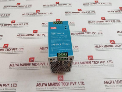 Mean Well Ndr-240-24 Power Supply 100-240Vac 2.8A - Used Mean Well Ndr-240-24 Power Supply 100-240Vac 2.8A - Used