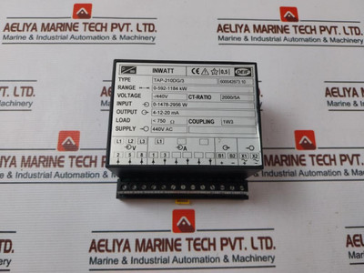 Deif Tap-210Dg/3 Inwatt Transducer 0-592-1184 Kw 2000/5A Deif Tap-210Dg/3 Inwatt Transducer 0-592-1184 Kw 2000/5A