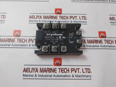 Crydom D53Tp50D 3 Phase Solid State Relay 530V~ 50A - Used Crydom D53Tp50D 3 Phase Solid State Relay 530V~ 50A - Used