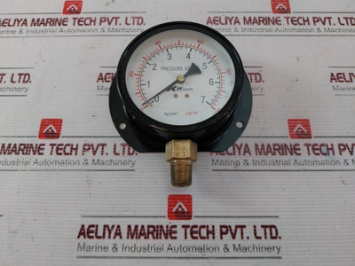 Kk Gauges 0-7 Kg/Cm2 Pressure Gauge 0-100 Lb/In2 - Used Kk Gauges 0-7 Kg/Cm2 Pressure Gauge 0-100 Lb/In2 - Used