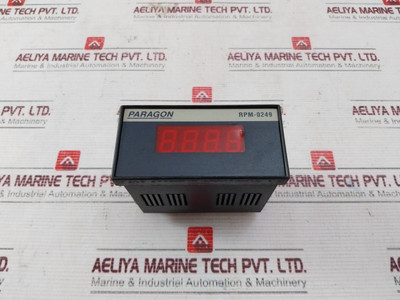 Paragon Rpm-0249 Rpm Indicator 90 To 250 Vac/Dc - Used Paragon Rpm-0249 Rpm Indicator 90 To 250 Vac/Dc - Used