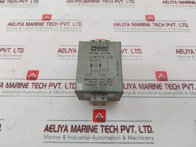 Murr Elektronik Ff-75-0374 Line Filter 10216 - Used Murr Elektronik Ff-75-0374 Line Filter 10216 - Used