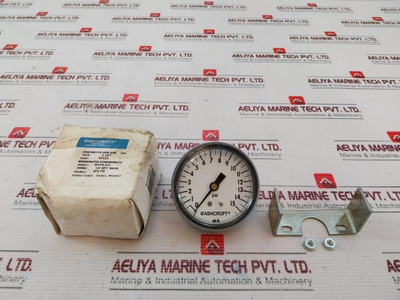 Ashcroft 25W1001Th 02B Xuc 15 Panel Mount Pressure Gauge New Ashcroft 25W1001Th 02B Xuc 15 Panel Mount Pressure Gauge New