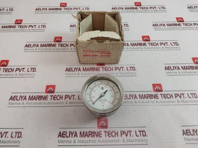 Mc Daniel Controls 0-200 Psi Pressure Gauge 316 Ss Tube And Socket New Mc Daniel Controls 0-200 Psi Pressure Gauge 316 Ss Tube And Socket New