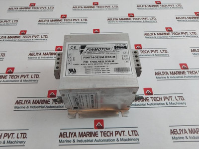 Finmotor Fin1740Esm.036.M Emi Filter 50/60Hz 4X36A Used
