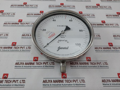 General Ss316 Temperature Gauge 0 – 100 Kg/Cm2 (G)