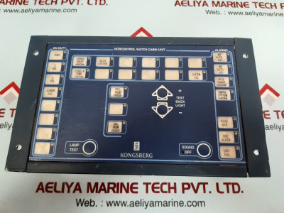 Kongsberg 8100141 Wcu Alarm Groups Norcontrol Watch Cabin Unit