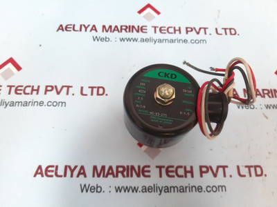 Ckd corp ho-03-215 brass solenoid valve, 200 volts, japan Ckd corp ho-03-215 brass solenoid valve, 200 volts, japan