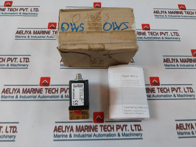 Burkert 6014 C 1,5 Fkm Ms Solenoid Valve 00188860 Used Burkert 6014 C 1,5 Fkm Ms Solenoid Valve 00188860 Used
