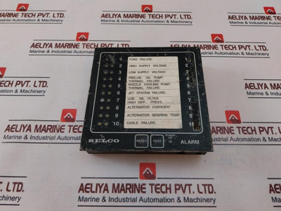 Selco M1000-24-10B Alarm Annunciator 24Volt Used Selco M1000-24-10B Alarm Annunciator 24Volt Used