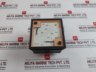 Sfaif-cmr Q96D-rbc Double Voltmeter  Used