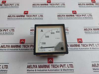 Yokogawa Dn96 Analog Ammeter 0-800 A Used Yokogawa Dn96 Analog Ammeter 0-800 A Used