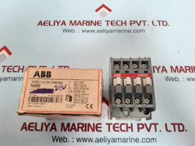 Abb n40e 24v 50hz-60hz relay 1sbh141001r8040 600vac max Abb n40e 24v 50hz-60hz relay 1sbh141001r8040 600vac max