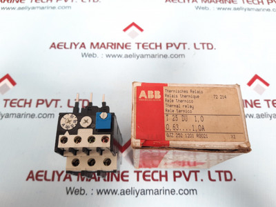 Abb T25 Du Thermal Overload Relay 660/690V 10A by ABB Abb T25 Du Thermal Overload Relay 660/690V 10A by ABB