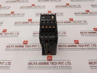 Abb Bc25 Contactor W/ Contact Block Bc25-40-31 Used Abb Bc25 Contactor W/ Contact Block Bc25-40-31 Used