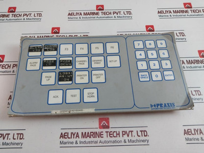 Praxis 93.6.020.000 Operator Keyboard Rev D Used Praxis 93.6.020.000 Operator Keyboard Rev D Used