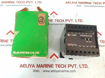 M-system transducer model lwt-11a0-r, 0-1000w, 4-20ma dc