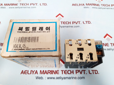 Hyundai Hor 3D63 Thermal Overload Relay 660V 5A Hyundai Hor 3D63 Thermal Overload Relay 660V 5A