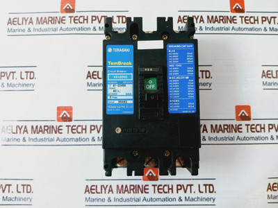 Terasaki Electric Xs100Ns Circuit Breaker 3 Pole 40A Used Terasaki Electric Xs100Ns Circuit Breaker 3 Pole 40A Used