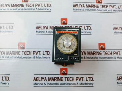 Omron H3L Solid State Timer With Base Used Omron H3L Solid State Timer With Base Used