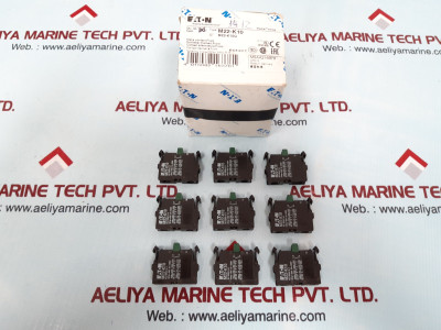 Lot Of 9X Eaton M22-k10 Contact Block Gb14048.5
