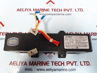 Hyundai Hor 1L 25 Thermal Overload Relay Ac11 380V - 315A Hyundai Hor 1L 25 Thermal Overload Relay Ac11 380V - 315A