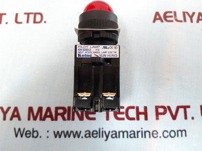 Koino Red Pilot Lamp AC220V 50/60Hz - KH-2203-2 - ǿ22 Koino Red Pilot Lamp AC220V 50/60Hz - KH-2203-2 - ǿ22