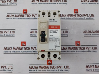 Eaton Ehd 14K 2 Pole Industrial Circuit Breaker 25Amp Used