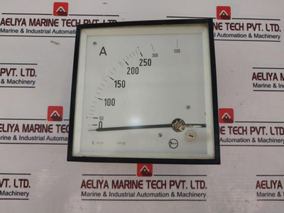 Janssen 250/5A Ammeter 0-250/500A Used Janssen 250/5A Ammeter 0-250/500A Used
