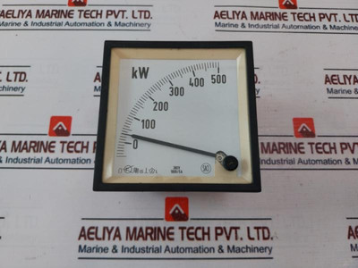 Saci Wc3Viie Kilowatt Panel Meter 0-500 Kw Used Saci Wc3Viie Kilowatt Panel Meter 0-500 Kw Used
