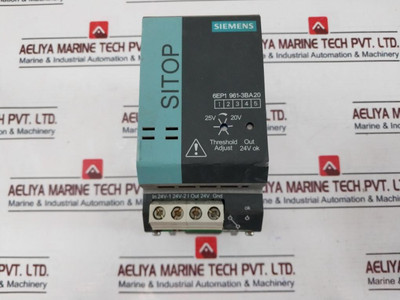 Siemens 6Ep1 961-3Ba20 Sitop Redundancy Module Dc 24V-0.5V/Max.40A Used Siemens 6Ep1 961-3Ba20 Sitop Redundancy Module Dc 24V-0.5V/Max.40A Used