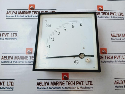 Janssen 0-6 Bar Analog Meter Used Janssen 0-6 Bar Analog Meter Used